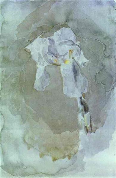White Iris, c.1887 - Mikhaïl Vroubel