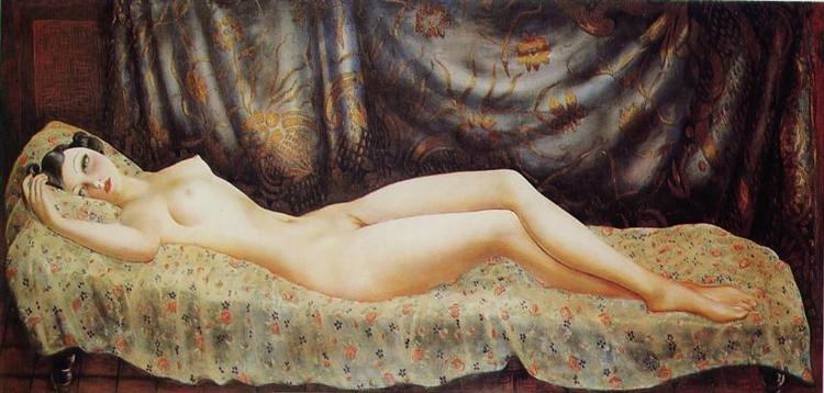 Nude portrait of Arletty, 1933 - Moise Kisling
