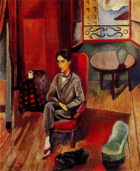 Portrait of Jean Cocteau, 1916 - Моїс Кіслінг