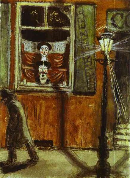 Barbershop Window, 1906 - Mstislav Dobuzhinsky