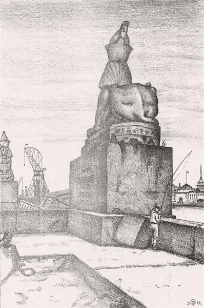 Sphinxes, 1922 - Mstislav Dobujinski