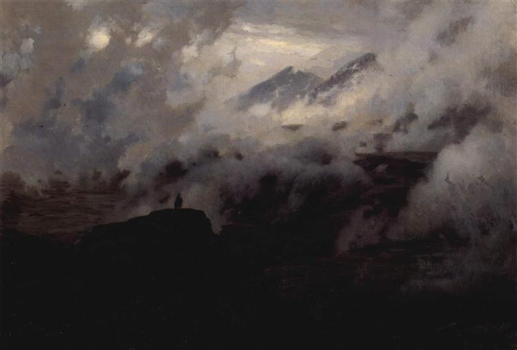 Ельбрус у хмарах, 1894 - Микола Ярошенко