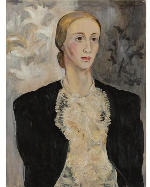 Portrait of a woman (Tatiana Ryabushinskaya) - Natalija Gontscharowa