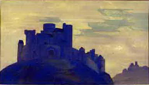 Castle. The Doomed City., 1914 - Николай  Рерих