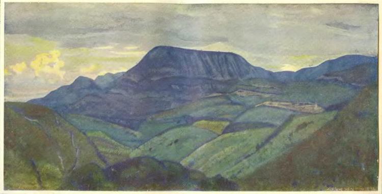Caucasus. Arc mountain., 1913 - Nicolas Roerich