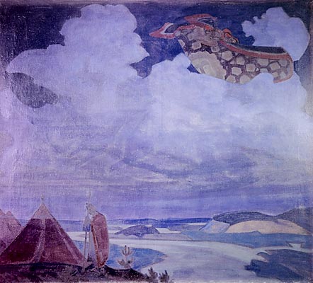 Flying Carpet, 1916 - Николай  Рерих