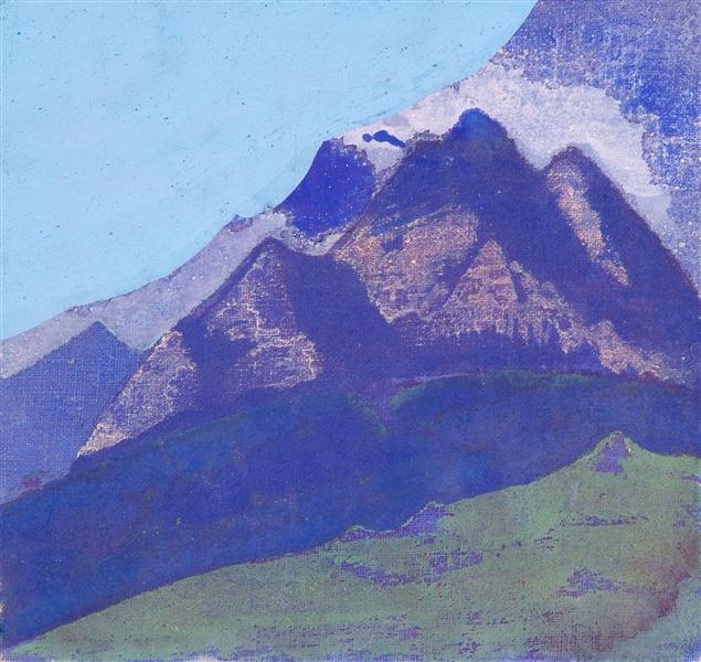 Himalayas (study), c.1931 - Nicolas Roerich