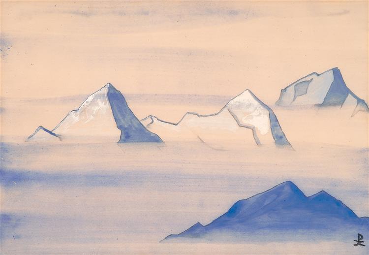 Himalayas (study). Holy Himalayas, 1933 - Nikolái Roerich