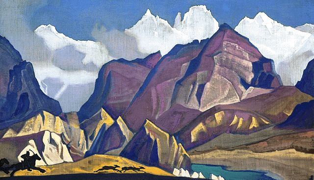Hunting, c.1936 - Nikolái Roerich