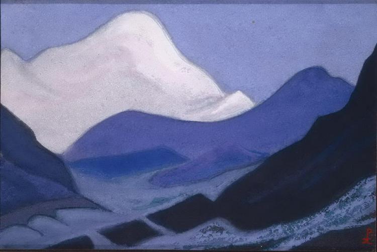 Kampa  Dzong. Pink Peak., 1938 - Nicolas Roerich