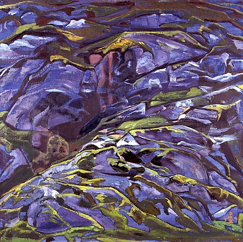 Karelian landscape. Tulola rocks., 1918 - Nikolái Roerich