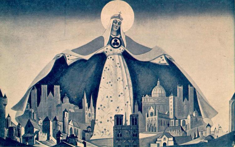 Madonna the Protector, 1933 - Nikolai Konstantinovich Roerich