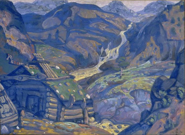 Mill in the mountains, 1913 - Nicholas Roerich