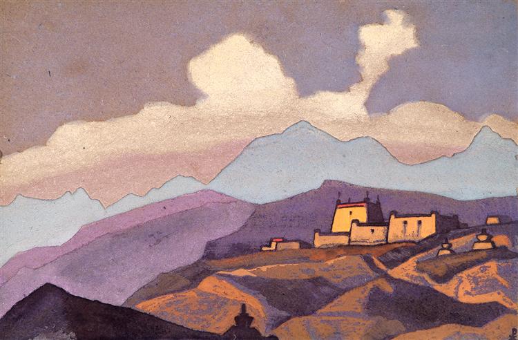Monastery. Tsang, Tibet., 1936 - Nicholas Roerich
