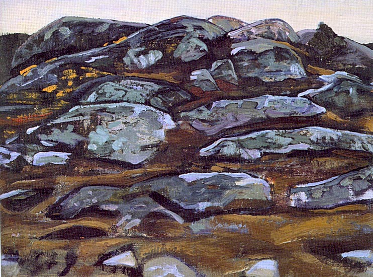 Rocks (Karelia), 1917 - Nikolái Roerich