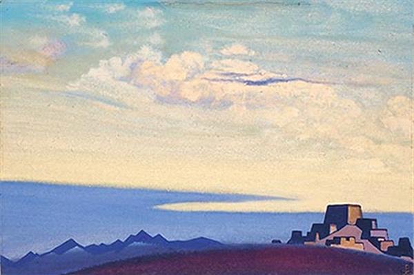 Tibet. Evening., 1937 - Nikolái Roerich