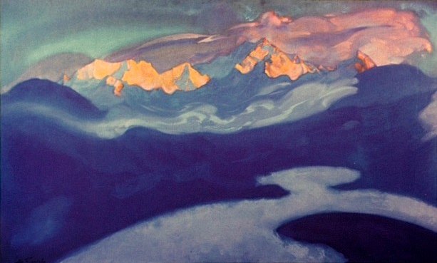 View of Kangchenjunga from Turpindar - Nicholas Roerich