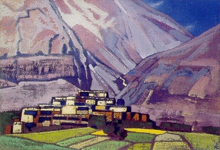 Село Карданг. Лахул., 1932 - Микола Реріх