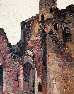 Wenden. Ruins of chapel., 1903 - Николай  Рерих