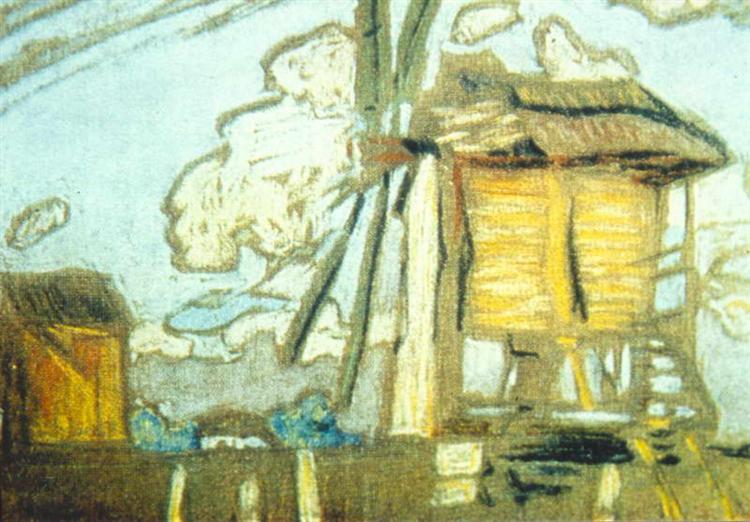 Windmill, c.1910 - Nikolái Roerich