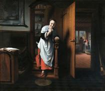 The Eavesdropper - Nicolaes Maes