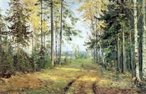 A estrada na floresta - Nikolai Ge