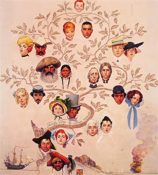 A Family Tree, 1959 - Norman Rockwell
