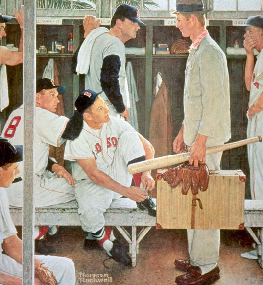 New Player, 1957 - Norman Rockwell