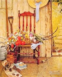 Spring Flowers - Norman Rockwell
