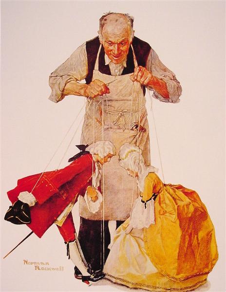 The Puppeteer, 1932 - Norman Rockwell