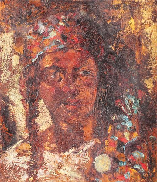 Gipsy Woman, 1920 - Октав Бенчиле