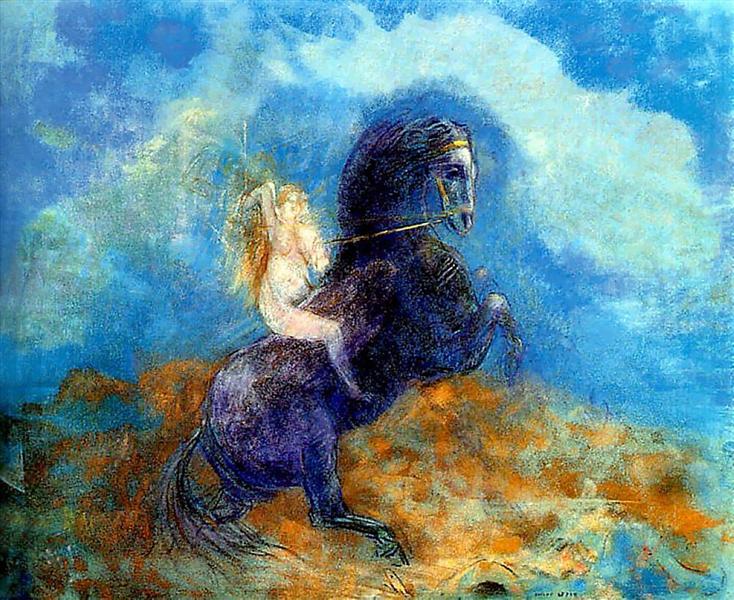 Brunhild (The Valkyrie) - 奥迪隆·雷东