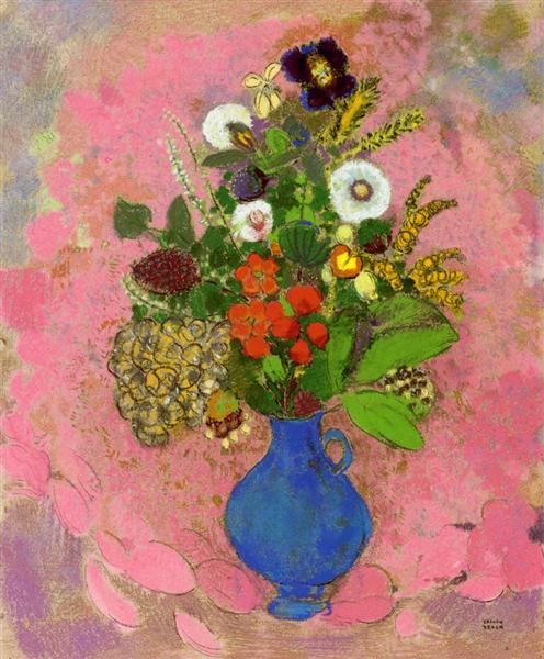 Flowers, 1905 - Оділон Редон