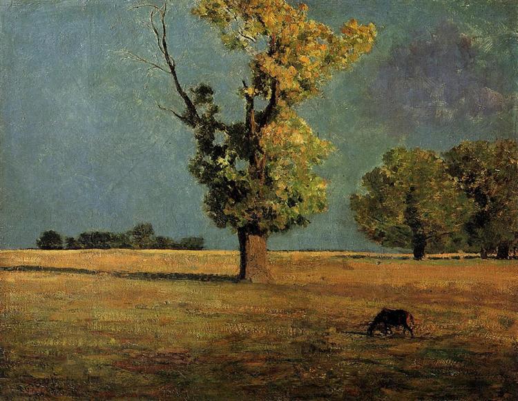 Peyrelebade Landscape, c.1868 - 奥迪隆·雷东
