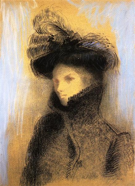 Portrait of Marie Botkine, 1900 - Оділон Редон