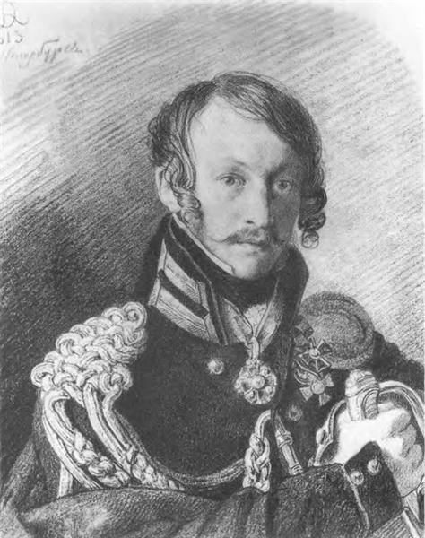 Portrait of A. P. Lansky, 1813 - Orest Adamowitsch Kiprenski