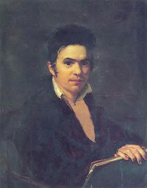 Portrait of A. Schwalbe, 1808 - Orest Adamowitsch Kiprenski