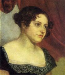 Portrait of Anna Furman - Oreste Kiprensky
