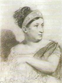 Portrait of Ekaterina Semenova - Orest Adamowitsch Kiprenski