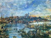 View of Constantinople - Oskar Kokoschka
