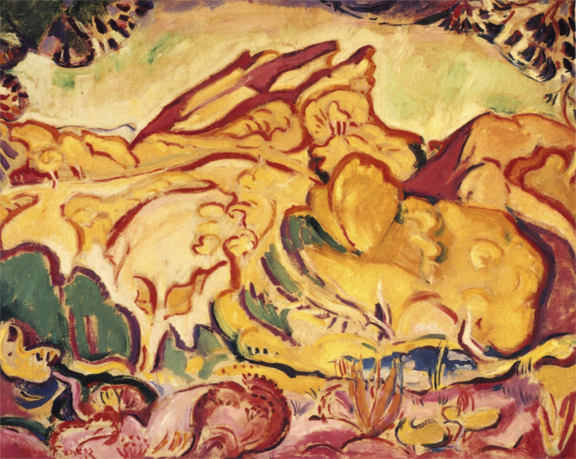 Paysage (Le Bec de l’Aigle, La Ciotat), 1907 - Отон Фриез