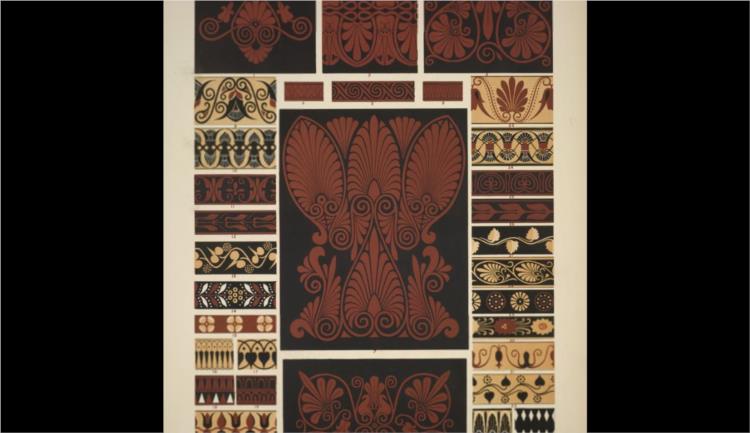 Greek no. 5. Ornaments from Greek and Etruscan vases - 歐文·瓊斯