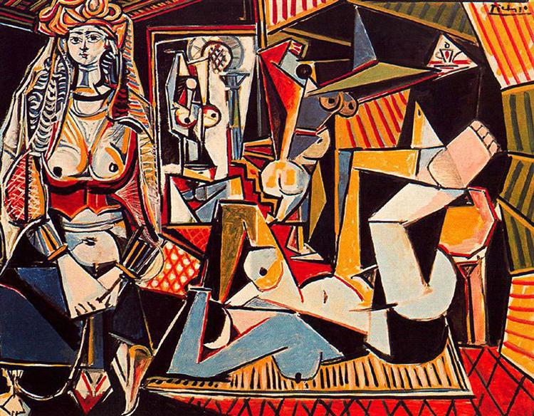 Algerian women (Delacroix), 1955 - Pablo Picasso