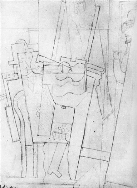 Artist's studio, 1916 - Пабло Пикассо