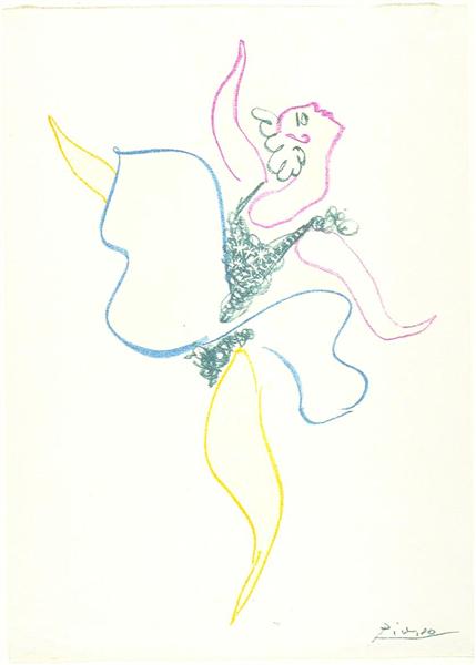 Dancer, 1954 - Пабло Пикассо