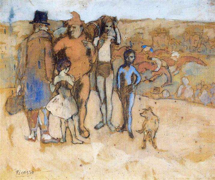 Family of acrobats (study), 1905 - Пабло Пикассо