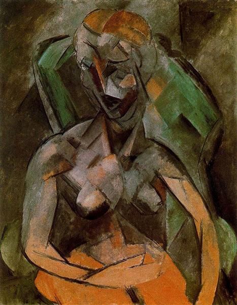 Female nude, c.1908 - 畢卡索