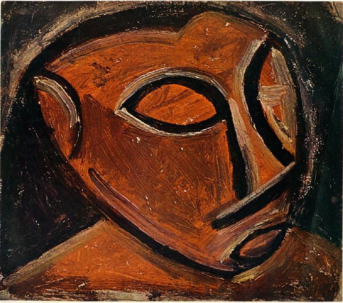Head of a man, 1908 - Pablo Picasso