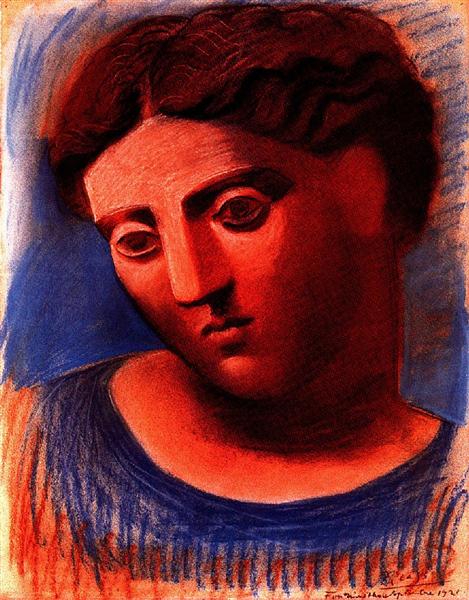 Голова жінки, 1921 - Пабло Пікассо