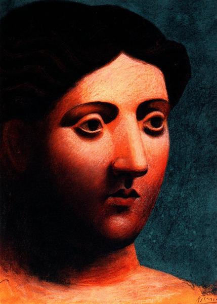 Head of woman, 1921 - 畢卡索